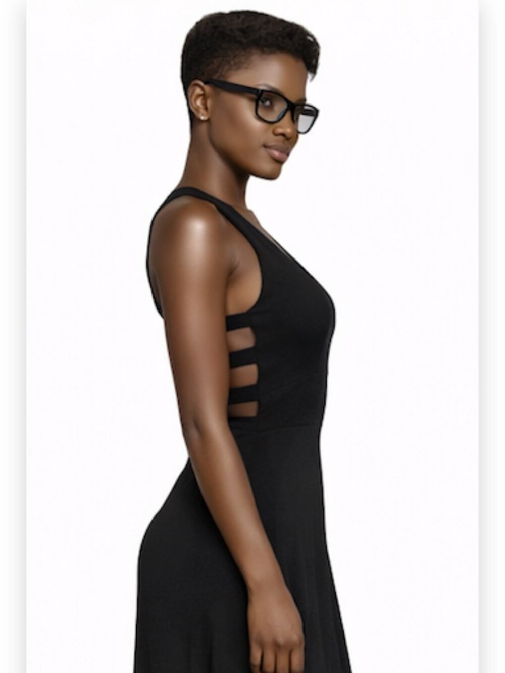 Midnight Flow High-Low Dress - Picture 3 of 5